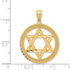 Lex & Lu 14k Yellow Gold Star of David Pendant - 4 - Lex & Lu