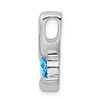 Lex & Lu Sterling Silver Blue Topaz Pendant LAL23698 - 2 - Lex & Lu