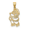 Lex & Lu 14k Yellow Gold Polished Santa Charm - 4 - Lex & Lu