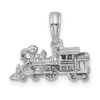 Lex & Lu 14k White Gold 3D Miniature Train Charm LALD1216W - 4 - Lex & Lu