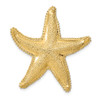 Lex & Lu 14k Yellow Gold Textured Fits up to 6mm, 8mm Starfish Slide - Lex & Lu