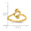 Lex & Lu 14k Yellow Gold Free Form Ring Size 6 - 4 - Lex & Lu