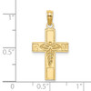 Lex & Lu 14k Yellow Gold RN and Caduceus Cross Charm - 3 - Lex & Lu