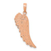 Lex & Lu 14k Rose Gold Angel Wing Pendant - Lex & Lu