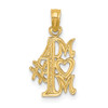 Lex & Lu 14k Yellow Gold #1 Mom Charm - Lex & Lu