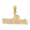 Lex & Lu 14k Yellow Gold #1 Grandmother Charm LALD3956 - 3 - Lex & Lu