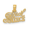 Lex & Lu 14k Yellow Gold Special Niece Charm - Lex & Lu