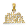 Lex & Lu 14k Yellow Gold Little Angel Charm LALD3985 - 4 - Lex & Lu