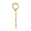 Lex & Lu 14k Yellow Gold 100% Cancer Charm - 2 - Lex & Lu