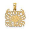 Lex & Lu 14k Yellow Gold 100% Cancer Charm - 4 - Lex & Lu