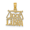 Lex & Lu 14k Yellow Gold 100% Libra Charm - Lex & Lu