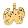 Lex & Lu 14k Yellow Gold Comedy/Tragedy Charm - Lex & Lu