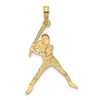 Lex & Lu 14k Yellow Gold Baseball Batter Charm - Lex & Lu