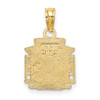 Lex & Lu 14k Yellow Gold Polished San Francisco Train Charm - 4 - Lex & Lu