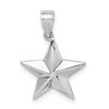 Lex & Lu 14k White Gold White Polished Star Pendant - Lex & Lu