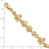 Lex & Lu 14k Yellow Gold Marine Life Bracelet LALFB1652-7 - 3 - Lex & Lu