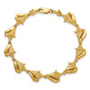 Lex & Lu 14k Yellow Gold 3D Conch Shell Link Bracelet - 4 - Lex & Lu