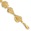 Lex & Lu 14k Yellow Gold Assorted Shell Link Bracelet - Lex & Lu