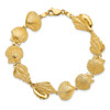 Lex & Lu 14k Yellow Gold Assorted Shell Link Bracelet - 4 - Lex & Lu