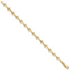 Lex & Lu 14k Yellow Gold Sailboat Bracelet LALFB1741-7 - 2 - Lex & Lu