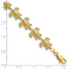 Lex & Lu 14k Yellow Gold Polished Mini Sea Turtle Link Bracelet - 3 - Lex & Lu