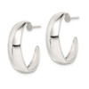 Lex & Lu Sterling Silver Fancy Hoop Earrings LAL23755 - 2 - Lex & Lu