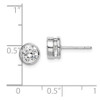 Lex & Lu Sterling Silver CZ Post Earrings LAL23756 - 4 - Lex & Lu