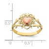 Lex & Lu 14k Two-tone Gold Heart Ring Size 6 LALK2076 - 4 - Lex & Lu