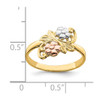 Lex & Lu 14k Tri-Color Gold Flower Ring Size 6 - 4 - Lex & Lu