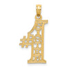 Lex & Lu 14k Yellow Gold #1 Sister Charm LALK2694 - Lex & Lu