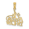 Lex & Lu 14k Yellow Gold #1 Sister-in-Law Charm - 3 - Lex & Lu