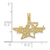 Lex & Lu 14k Yellow Gold I Heart Hollywood Star Charm - 3 - Lex & Lu