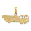 Lex & Lu 14k Yellow Gold Fire Truck Charm LALK2838 - 3 - Lex & Lu