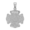 Lex & Lu 14k White Gold F.D. Saint Florian Medal Fired Dept. Charm - 3 - Lex & Lu