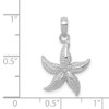 Lex & Lu 14k White Gold Starfish Pendant - 3 - Lex & Lu