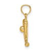 Lex & Lu 14k Yellow Gold Baseball, Bat and Glove Charm - 2 - Lex & Lu