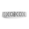 Lex & Lu 14k White Gold X and O Pattern Toe Ring - 3 - Lex & Lu