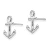 Lex & Lu 14k White Gold Anchor Post Earrings - 2 - Lex & Lu