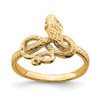 Lex & Lu 14k Yellow Gold Snake Ring Size 7 - Lex & Lu