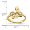 Lex & Lu 14k Yellow Gold Snake Ring Size 7 - 4 - Lex & Lu