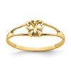 Lex & Lu 14k Yellow Gold Mini Butterfly Ring Size 7 - Lex & Lu