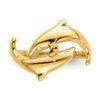 Lex & Lu 14k Yellow Gold Double Dolphin Ring Size 6.5 - 5 - Lex & Lu