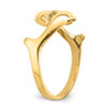Lex & Lu 14k Yellow Gold Double Dolphin Ring Size 6.5 - 7 - Lex & Lu