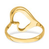Lex & Lu 14k Yellow Gold Tilted Heart Ring Size 6 - 6 - Lex & Lu