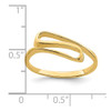 Lex & Lu 14k Yellow Gold Swirl Ring Size 7 - 4 - Lex & Lu