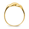 Lex & Lu 14k Yellow Gold Curl-top Dome Ring Size 6 - 2 - Lex & Lu