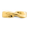 Lex & Lu 14k Yellow Gold Polished Single Ridge Ring Size 6 - 5 - Lex & Lu