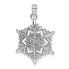 Lex & Lu 14k White Gold Snowflake Pendant - Lex & Lu