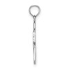 Lex & Lu 14k White Gold Texuted Hairdresser Comb and Scissors Charm - 2 - Lex & Lu
