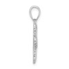 Lex & Lu 14k White Gold Heart w/Mom On Left Side Charm - 2 - Lex & Lu